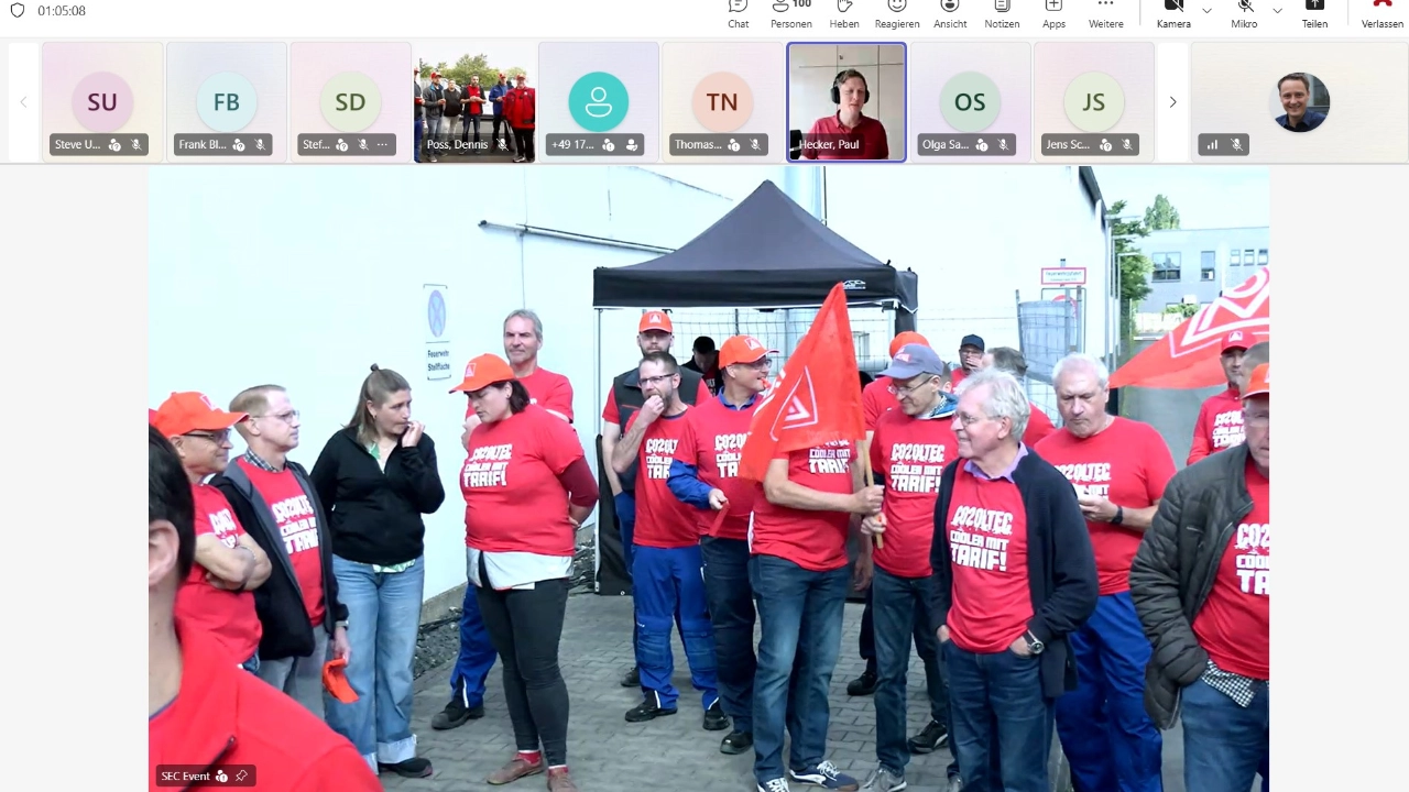 CO2OLTEC Warnstreik am 15.06.2026
