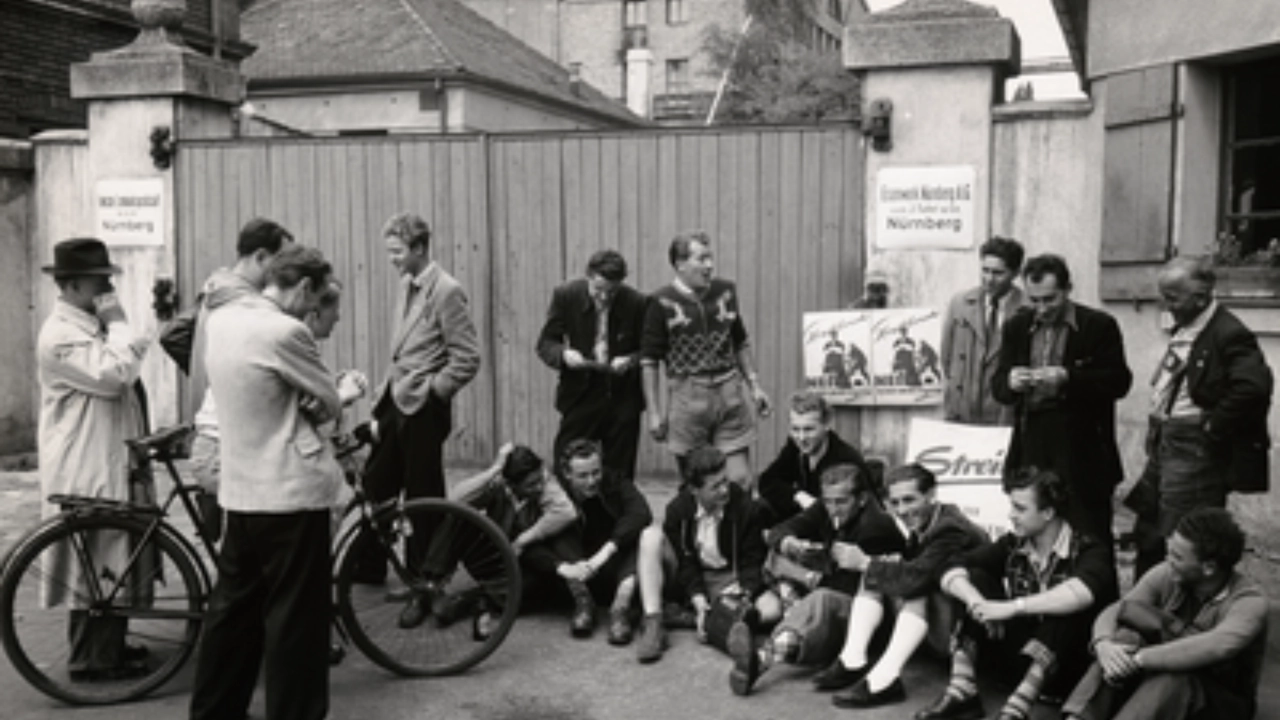Geschichte schwarzweiss IG Metall DMV historisch