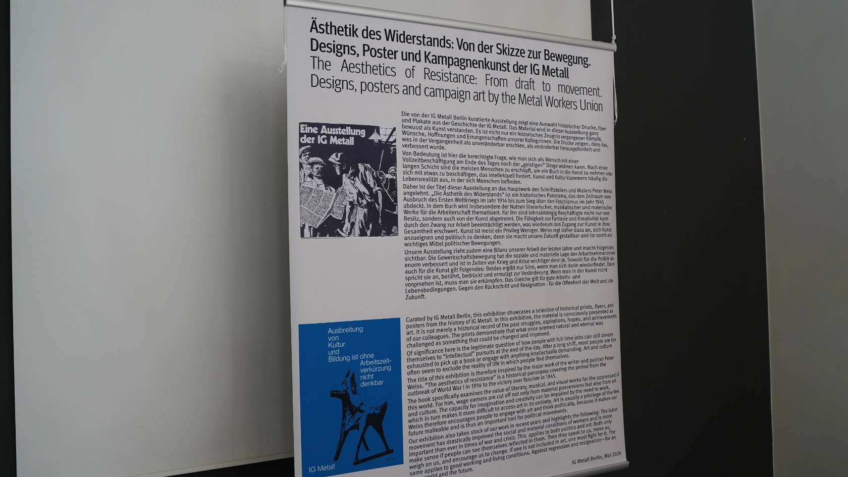 Ausstellung Aesthetik des Widerstands