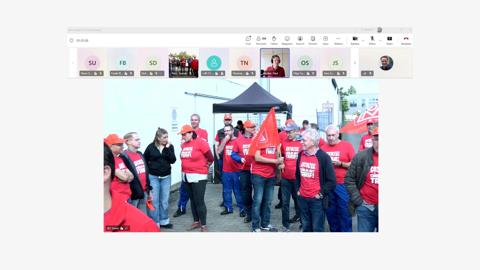 CO2OLTEC Warnstreik am 15.06.2026