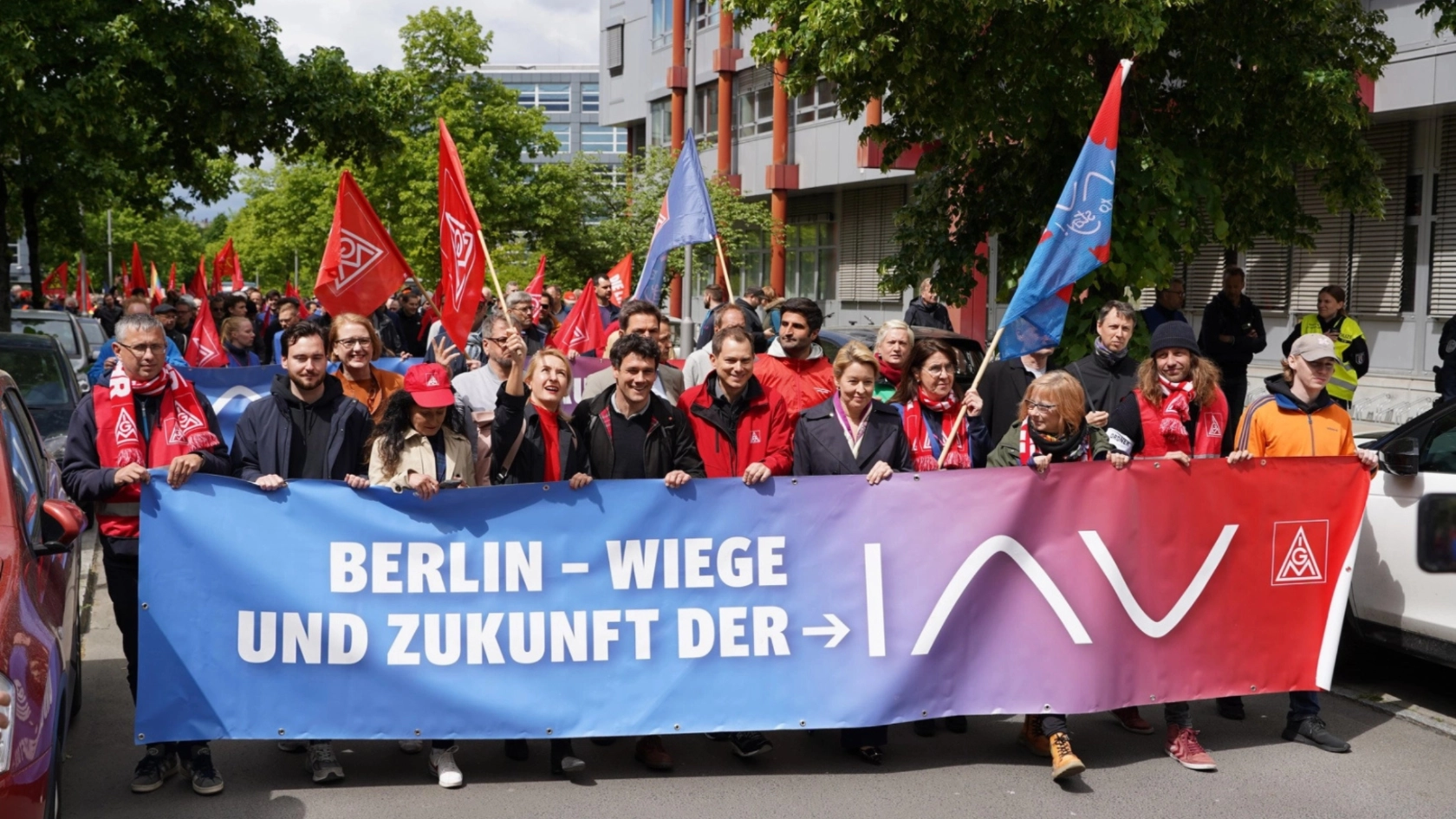 IAV Demonstration Berlin Giffey Landespolitik