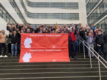 Solidarität aus Berlin: Siemensstadt steht an der Seite von BSH in Nauen und Bretten