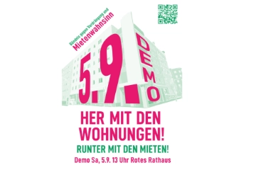 Runter mit der Miete! Her mit den Wohnungen! – Demo am 5. September in Berlin
